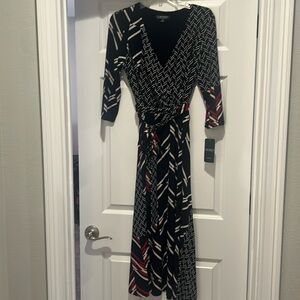 Ralph Lauren Sheath Dress with V-Neck and 3/4 Sleeves - NEW, perfect for July 4